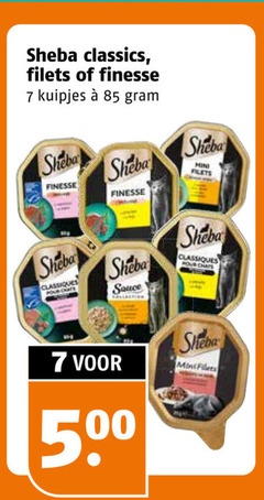 klik op dit plaatje voor een vergroting en voor vergelijkbare aanbiedingen gerelateerd aan
7 sheba classics filets finesse kuipjes classiques pour sauce 50 min chats minifilets 7 sheba classics filets finesse kuipjes classiques pour sauce 50 min chats minifilets