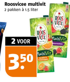  2 350 roosvicee multivit pakken liter roos aardbei 