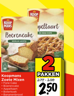 klik op dit plaatje voor een vergroting en voor vergelijkbare aanbiedingen gerelateerd aan
2 mans boerencake luchtig enige koopmans zoete mixen fijne cake appeltaart boterkoek pakken 50 2 mans boerencake luchtig enige koopmans zoete mixen fijne cake appeltaart boterkoek pakken 50
