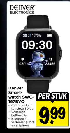  30 denver electronics 12 06 smartlight watch stuk gebruiksduur circa uur belfunctie bluetooth verbinding smartphone 