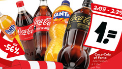  sprite fanta coca-cola cola frisdrank 1 sugar coca co original zero orang new taste caffeine calories 0.0 flessen liter fles 