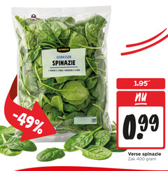  spinazie 400 nederland jumbo gewassen koken min wokken gebruiken verse zak 