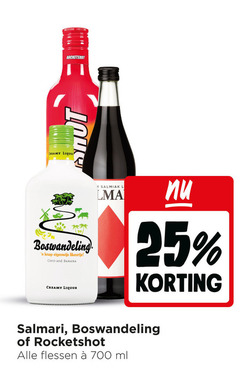  boswandeling rocketshot salmari likeur 25 700 creamy liquor eigenwijs likeurtje coco and banana salmiak l flessen ml 
