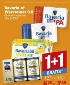  warsteiner bavaria alcoholvrij bier 1 0.0 blik lemon marie 
