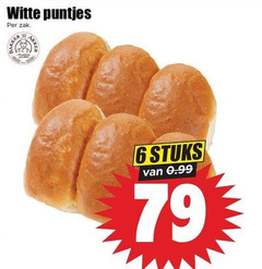  bolletjes 6 witte puntjes zak stuks 