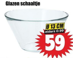  glazen schaaltje cm elders 