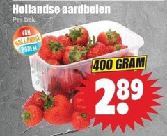  aardbeien 400 hollandse bak bodem 