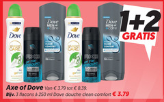  dove axe douchegel deodorant 1 2 3 250 action new men care 3x protect hydrating clean comfort advanced rebound recyclable gofresh ice chill 72h ml douche 