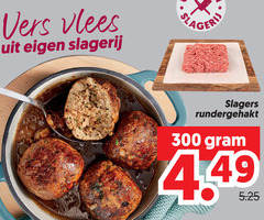  rundergehakt 300 vers vlees slagerij sla slagers 