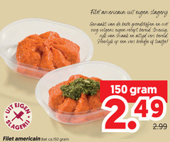  filet americain 150 slagerij gemaakt grondstoffen zorg recept bereid rijk vers broodje toastje bak 