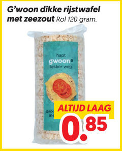  rijstwafels 120 dikke rijstwafel zeezout rol hapt weg laag 