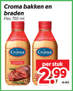  croma olie en vetten 750 bakken braden fles ml 750ml vlees stuk 
