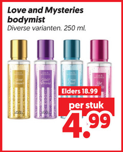  eau de toilette 250 love and mysteries bodymist ml sweet dreams hot elders stuk 