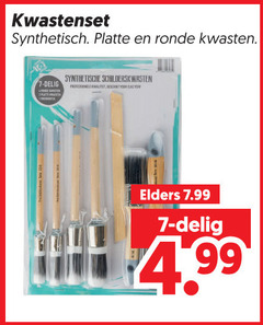  kwasten 7 kwastenset synthetisch platte ronde delig synthetische schilderskwasten professionele verf elders 