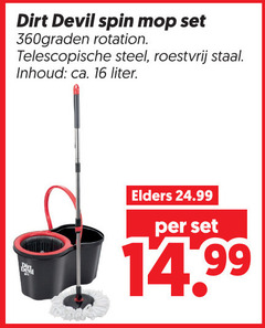 klik op dit plaatje voor een vergroting en voor vergelijkbare aanbiedingen gerelateerd aan
16 devil spin mop 360graden rotation telescopische steel roestvrij staal inhoud ca. liter elders 16 devil spin mop 360graden rotation telescopische steel roestvrij staal inhoud ca. liter elders