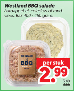 400 450 westland bbq salade aardappel ei coleslaw rund vlees bak rundvlees stuk 