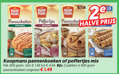 klik op dit plaatje voor een vergroting en voor vergelijkbare aanbiedingen gerelateerd aan
koopmans pannenkoekenmix 2 3 11 13 15 200 400 mans pannenkoeken origineel poffertjes volkoren vezels halve ml melk moor olie mix pak pakken water koopmans pannenkoekenmix 2 3 11 13 15 200 400 mans pannenkoeken origineel poffertjes volkoren vezels halve ml melk moor olie mix pak pakken water