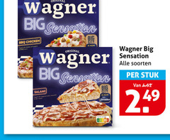  wagner diepvriespizza original big sensation bbq chicken city salami soorten stuk 