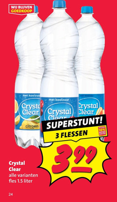 klik op dit plaatje voor een vergroting en voor vergelijkbare aanbiedingen gerelateerd aan
crystal clear fruitdrank 3 10 24 99 koolzuur citroen fles liter flessen crystal clear fruitdrank 3 10 24 99 koolzuur citroen fles liter flessen