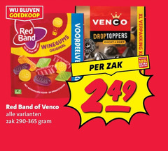 klik op dit plaatje voor een vergroting en voor vergelijkbare aanbiedingen gerelateerd aan
10 xl red band winegums original venco zak droptoppers 10 xl red band winegums original venco zak droptoppers