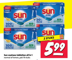klik op dit plaatje voor een vergroting en voor vergelijkbare aanbiedingen gerelateerd aan
sun vaatwasmiddel 1 2 10 11 19 100 all save water effective formule formula naturally hula energy with vaatwas tabletten normal lemon pak stuks 5.99 sun vaatwasmiddel 1 2 10 11 19 100 all save water effective formule formula naturally hula energy with vaatwas tabletten normal lemon pak stuks 5.99