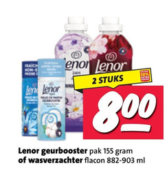  lenor wasverzachter 2 10 stuks geurbooster pak flacon ml 