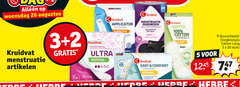  kruidvat huismerk maandverband tampons inlegkruisjes 2 3 5 20 26 100 woensdag applicator super menstruatie ondergoed lotte artikelen serviettes 16x ultra normal 1x easy comfort cotton stuks hebbe 