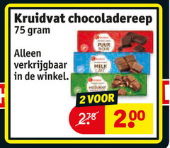 klik op dit plaatje voor een vergroting en voor vergelijkbare aanbiedingen gerelateerd aan
2 200 kruidvat chocoladereep melk 2 200 kruidvat chocoladereep melk