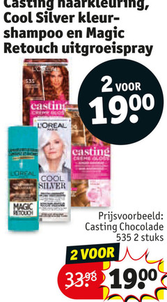 klik op dit plaatje voor een vergroting en voor vergelijkbare aanbiedingen gerelateerd aan
elvive l oreal haarkleuring 2 casting cool silver kleur shampoo retouch uitgroeispray loreal chocolade stuks elvive l oreal haarkleuring 2 casting cool silver kleur shampoo retouch uitgroeispray loreal chocolade stuks