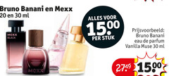  mexx bruno banani eau de toilette 20 30 1500 ml black parfum stuk vanilla muse 