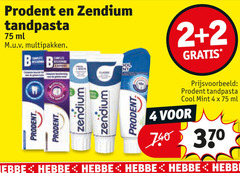 zendium prodent tandpasta 2 4 740 ml multipakken bb hebbe cool mint 