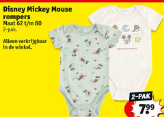  2 80 disney mickey mouse rompers maat pak 