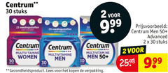  centrum multivitaminen 2 23 30 50 stuks multivitamine women men multivitamin gezondheidsproduct lees advanced 