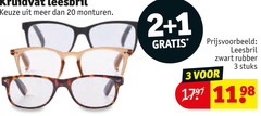  kruidvat huismerk leesbril 1 2 3 20 monturen zwart rubber stuks 