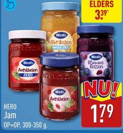  hero jam elders aardbeien zero toegevoegde suikers abrikozen minder zoet blauwe bessen 