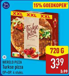  diepvriespizza 4 15 720 goedkoper xxl nutri score wereld pizza turkse stuks lahmacun style 3.99 