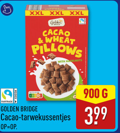  cereals xxl golden bridge cacao wheat pillows with hazelnuts fairtrade cocoa nutri score 
