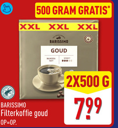  barissimo koffie 500 rest people xxl nature coffee experts goud balanced intensity tasty filterkoffie 