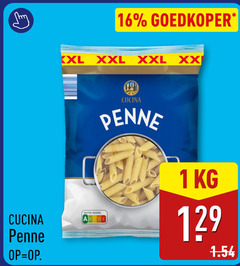  pasta 1 16 goedkoper xxl xx cucina penne nutri score 