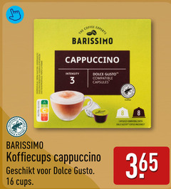  barissimo dolce gusto capsules 3 16 nutri score coffee experts cappuccino intensity compatible with machines koffiecups cups 