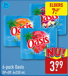  fruitdrank 6 tropical oasis pack ml appel elders aardbei framboos 