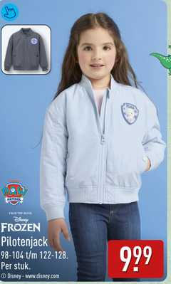  meisjesjassen paw patrol from movie disney frozen pilotenjack stuk 