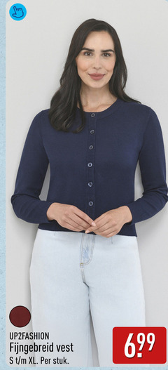  dames vest fijngebreid xl stuk 