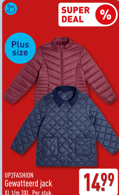  heren jack damesjack size super deal gewatteerd xl stuk 