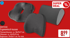 zitkussen super deal novitesse ergonomisch kussen ca. cm rugkussen stuk 
