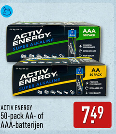  batterijen 50 hg cd activ energy super alkaline aaa pack aa life high quality 