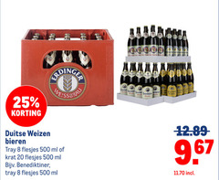  benediktiner speciaalbieren 8 20 25 500 duitse weizen bieren tray ml krat la weissbier 