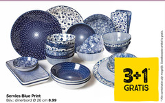  servies 1 3 26 blue print dinerbord cm combinaties artikel 