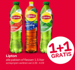  lipton ice tea 1 sparkling green pakken flessen liter varieeren 