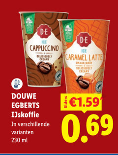  douwe egberts ijskoffie 40 ice cappuccino caramel latte creamy gout ml 